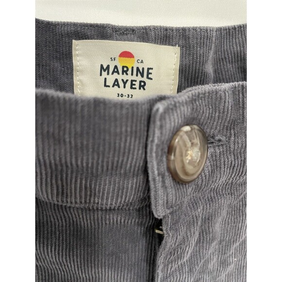 Marine Layer Mens 30x32 Ombre Blue Tomales Corduroy Pants - Picture 8 of 16